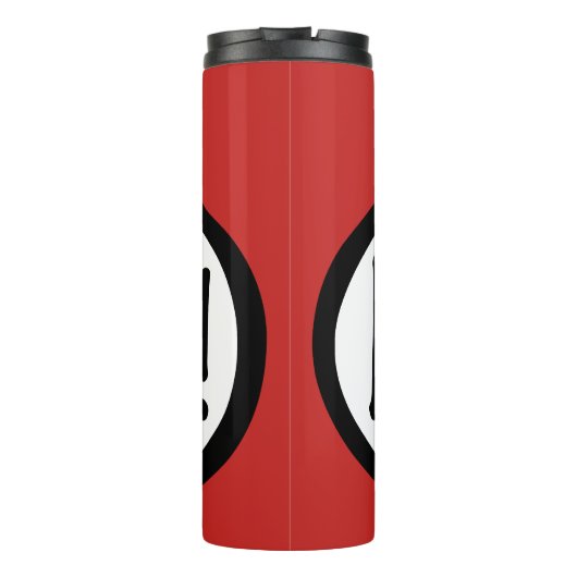 Oké. Kroatische groet, Hallo Speech Bubble Thermosbeker (Achterkant)