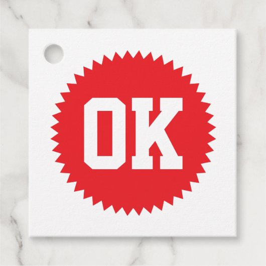 Oké kwaliteit zegel op maat bedankjes labels (Voorkant)