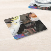 Oké...laat mezelf er groot uitzien kartonnen onderzetters (Schuin)