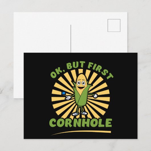 Oké, maar eerst het gat - de grappige spelers van  briefkaart (Voorkant / Achterkant)