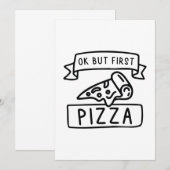 Oké, maar eerst Pizza Bedankkaart (Voorkant / Achterkant)