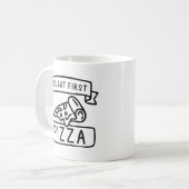 Oké, maar eerst Pizza Koffiemok (Voorkant links)