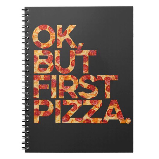Oké, maar eerst Pizza Notitieboek (Voorkant)