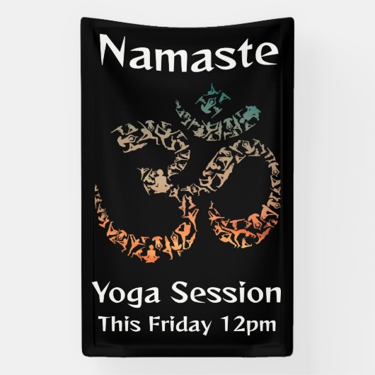 Oke maar eerste yoga pose Sanskriet om mozaïek Spandoek (Verticaal)