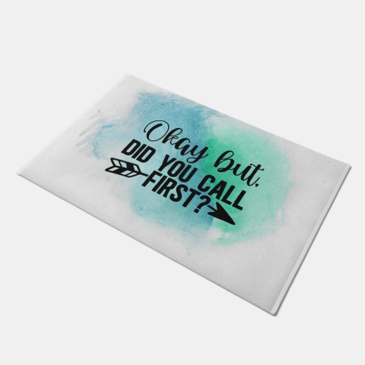 Oké, maar heb je eerst Sarcastische Introvert gebe Deurmat (Schuin)