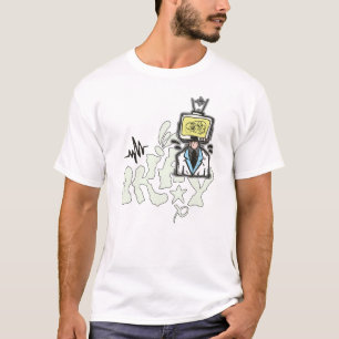 Oké, maar niet echt - Glitch TV Head Geestelijke G T-shirt