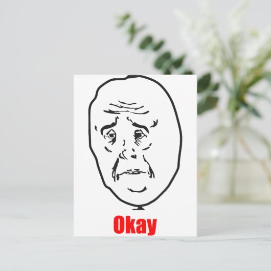 Oké, Meme Briefkaart (Staand voorkant)