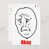 Oké, Meme Briefkaart (Voorkant / Achterkant)