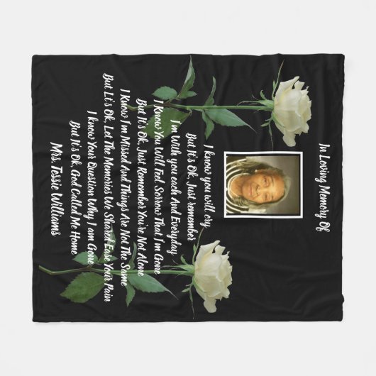 Oké Memorial Fleece Deken (Voorkant (Horizontaal))