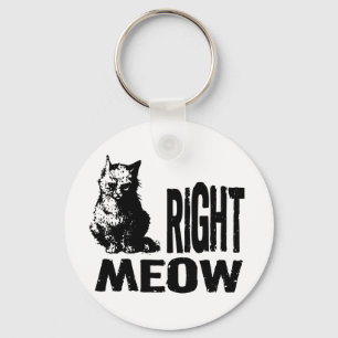 Oké, MEOW. Funny Evil Kat Sleutelhanger