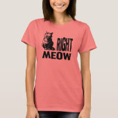 Oké, MEOW. Funny Evil Kat T-shirt (Voorkant)