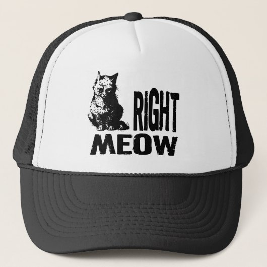 Oké, MEOW. Funny Evil Kat Trucker Pet (Voorkant)