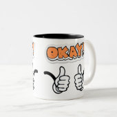 Oké Mok voor tweetone koffie (Voorkant rechts)