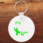 Oké, niet oké Geestelijke Gezondheid Bewustzijn Vr Sleutelhanger (Voorkant)