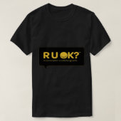 Oké, oké, oké, R U OK, R U K, Kerstmis. T-shirt (Design voorkant)