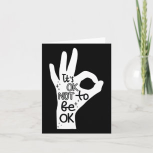 Oké om niet goed te zijn hand zelfmoord preventie kaart