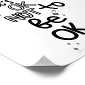 Oké om niet goed te zijn hand zelfmoord preventie poster (Hoek)