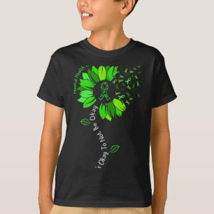 Oké om niet oké te zijn lint voor bewustwording va t-shirt