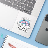 Oké om trans te zeggen sticker (Laptop met iPhone)
