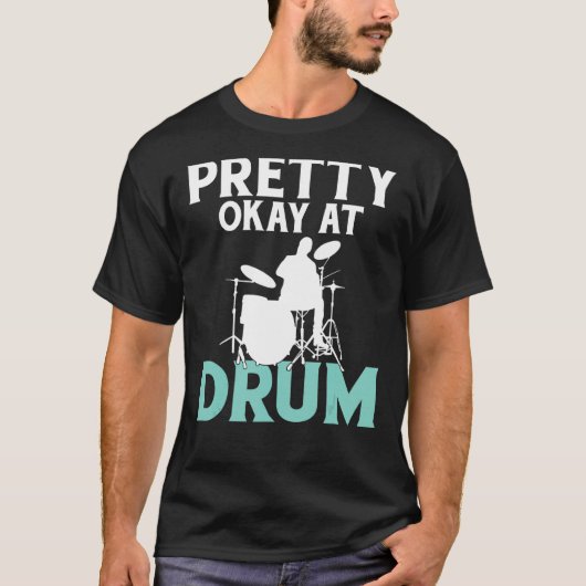  Oke op Drum Drummer T-shirt (Voorkant)