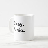 Oké, Panic. Koffiemok (Voorkant links)