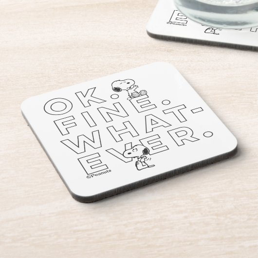 "Oké. Prima. Wat dan ook." Bier Onderzetter (Linkerzijde)