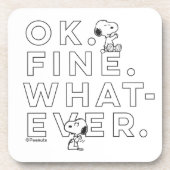 "Oké. Prima. Wat dan ook." Bier Onderzetter (Voorkant)