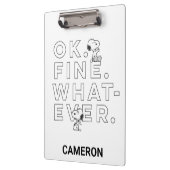 "Oké. Prima. Wat dan ook." Klembord (Links)