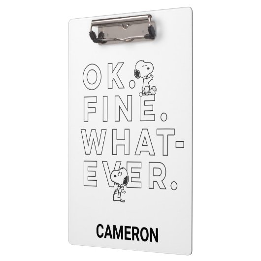 "Oké. Prima. Wat dan ook." Klembord (Links)