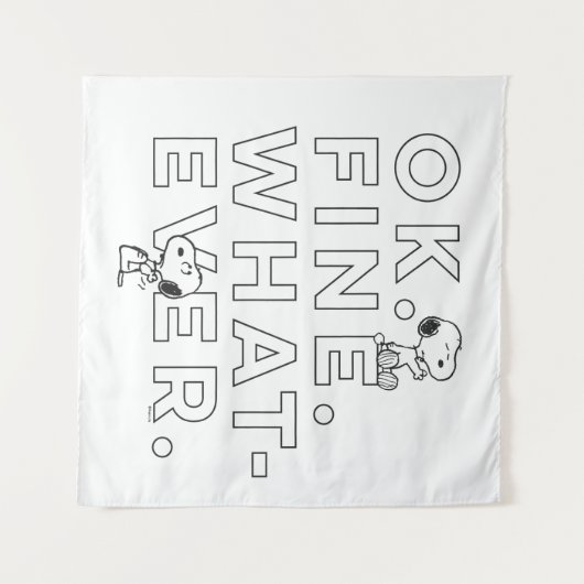 "Oké. Prima. Wat dan ook." Wandkleed (Voorkant (horizontaal))