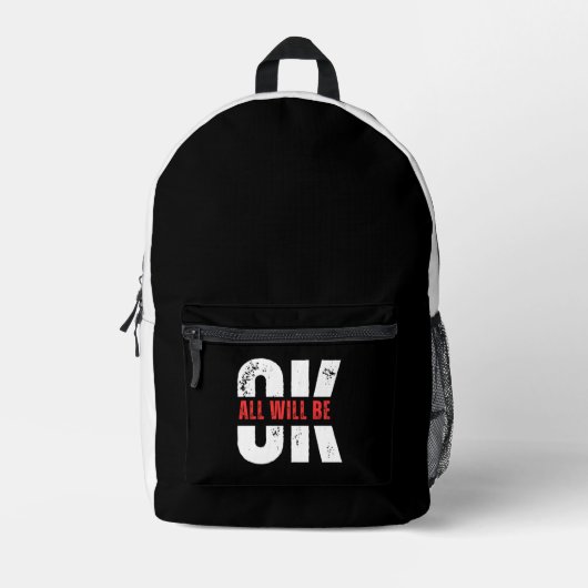 Oké Print Cut Naaizak Bedrukte Rugzak (Voorkant)