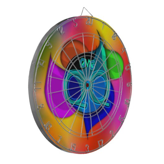 Oke! qq! dartbord (Voorkant Links)