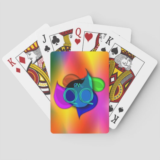 Oke! qq! pokerkaarten (Achterkant)