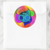 Oke! qq! ronde sticker (Tas)