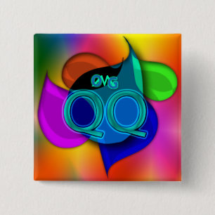 Oke! qq! vierkante button 5,1 cm