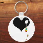 Oke. regenbooghart. sleutelhanger (Voorkant)