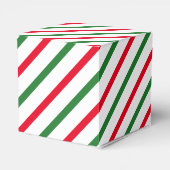 Oke rode groene witte snoeprietstrepen bedankdoosjes (Achterkant)