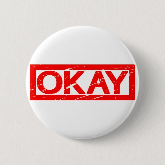 Oké Stamp Ronde Button 5,7 Cm (Voorkant)