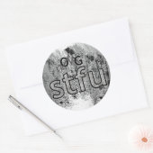 Oke, stfu. ronde sticker (Envelop)