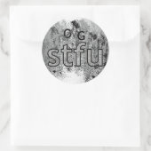 Oke, stfu. ronde sticker (Tas)
