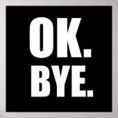 Oké, tot ziens poster (Voorkant)