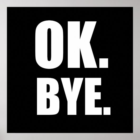 Oké, tot ziens poster (Voorkant)