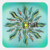 Oke! Vierkante Sticker (Voorkant)