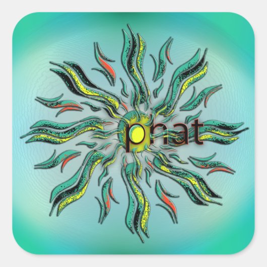 Oke! Vierkante Sticker (Voorkant)