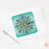 Oke! Vierkante Sticker (Envelop)