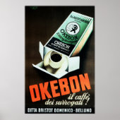 OKEBON CAFFE Instant Italy Coffee Beverage Ad Poster (Voorkant)