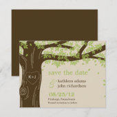 Okeboom sparen de Datum Kaart (Voorkant / Achterkant)