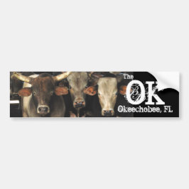 Okechobee Florida The OK Beef Cattle Cows Sticker
