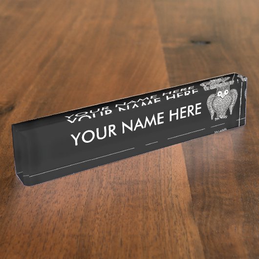 Okee je naambordje (Zijkant)