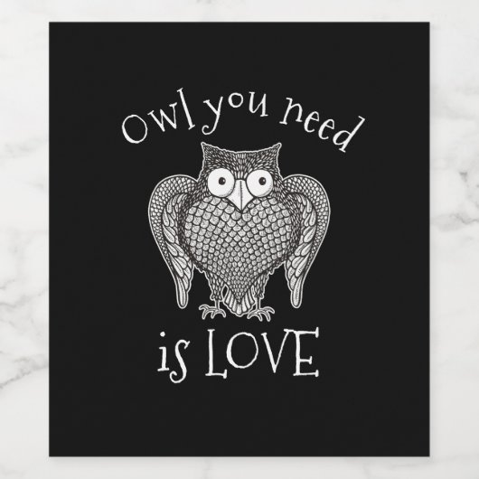 Okee je wijn etiket (Enkel label)